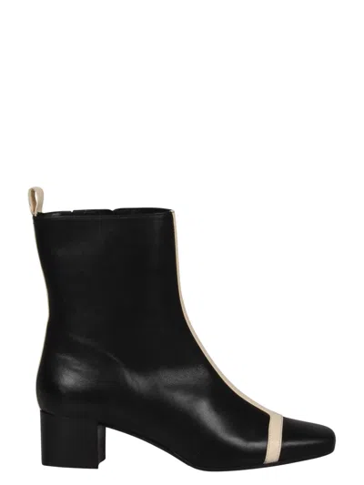 Carel Paris Audrey 45mm Leather Ankle Boots In Black