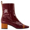 Carel Paris Audrey Boots - Carel - Patent Leather - Camel In Red