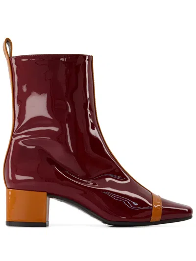 Carel Paris Audrey Boots In Brown