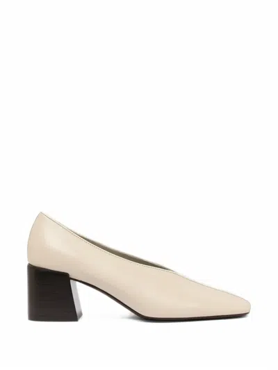 Carel Paris Aurora Square-toe Heeled Pumps In Neutral