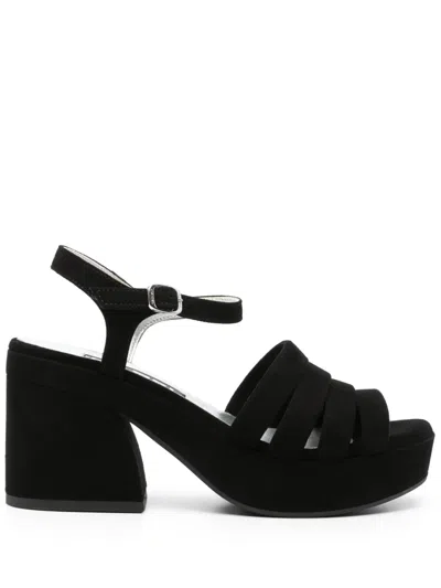 Carel Paris Baignade Suede Sandals In Black