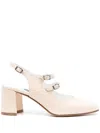 Carel Paris Banana Patent Leather Slingback Pumps In Beige