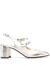Carel Paris Banana 70mm Metallic Pumps In Gold