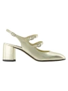 Carel Paris Banana Pumps - Carel - Platine - Leather In Gold
