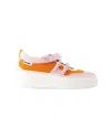 Carel Paris Baskina Sneakers - Carel - Leather - Orange/pink In Orange