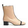 Carel Paris Audrey 40mm Leather Ankle Boots In Brown