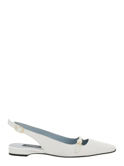 CAREL PARIS BEIGE SLINGBACK BALLET FLATS