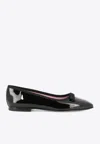 Carel Paris Bella Patent Leather Ballet Flats In Black