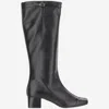 Carel Paris 40mm Starter Leather Boots In Black