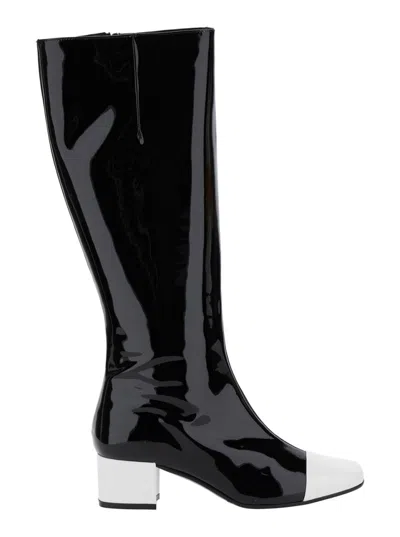 CAREL PARIS BLACK LEATHER BOOTS