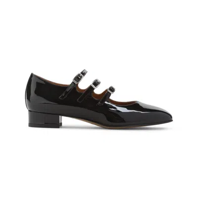 Carel Paris Ariana Patent Leather Mary Janes Ballet Flats In Black