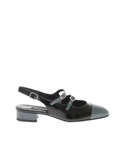 Carel Paris Black Leather Pumps