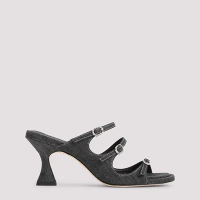 CAREL PARIS BLACK SLIP ON HEELS