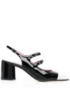 Carel Paris Papaya Patent Leather Slingback Pumps