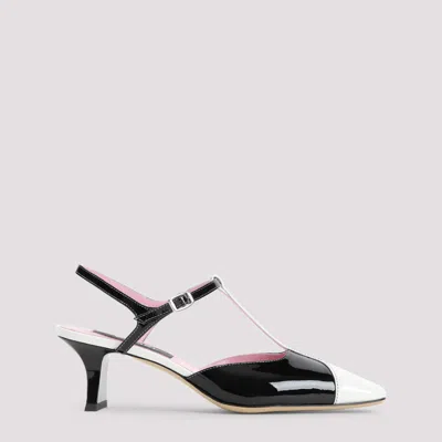 Carel Paris Blackwhite Leather Pumps