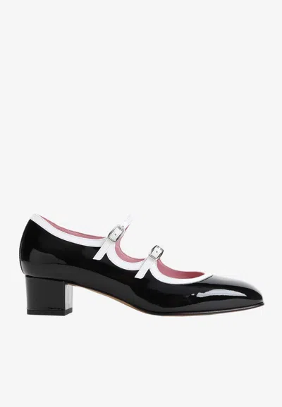 CAREL PARIS BLEUET 40 PATENT LEATHER PUMPS