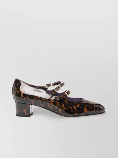 Carel Paris Block Heel Animal Print Pumps