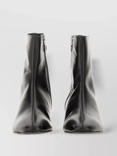Carel Paris Block Heel Ankle Boots With Pointed Toe