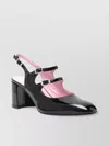 Carel Paris Banana Patent Leather Slingback Pumps In Black
