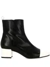 Carel Paris Leather Estime Ankle Boots 42 In Black