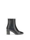 Carel Paris Esprit Leather Ankle Boots In Black