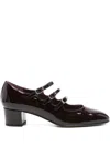 Carel Paris Brown Kina Leather Pumps In Brown