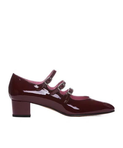 CAREL PARIS CAREL TRIPLE STRAP HEEL PUMPS