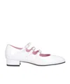 Carel Paris Ariana Patent Leather Mary Janes Ballet Flats In White