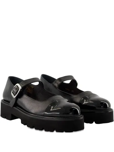 CAREL PARIS BUCKLE-STRAP PLATFORM LOAFERS