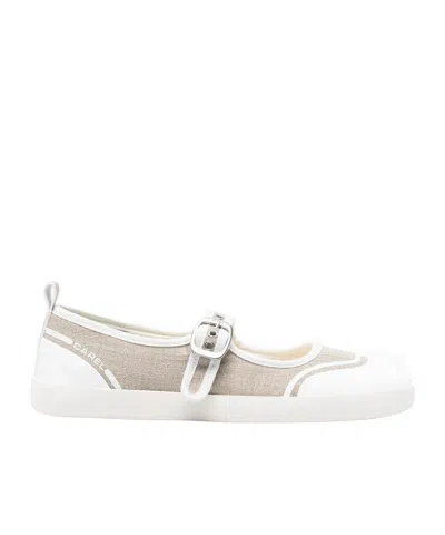 Carel Paris Buckle Trainers In White