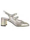 Carel Paris Transparent Mesh Panel Mary Jane Shoes In Metallic