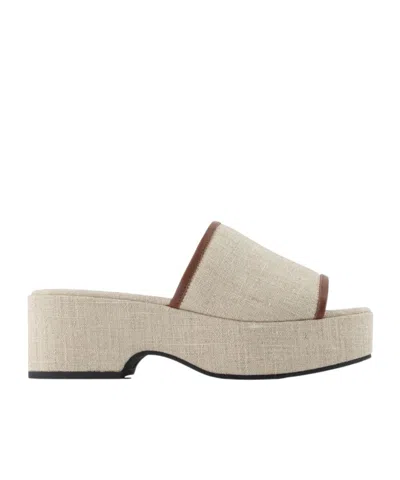 Carel Paris Carel Adri Platform Flat Mules In Brown