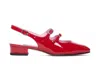Carel Paris Slingback In Red Patent Leather In Red