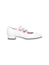 Carel Paris Ariana Patent Leather Mary Janes Ballet Flats In White