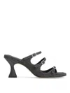 Carel Paris Woman Sandals Charcoal Size 8 Textile Fibers In Gray