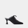 Carel Paris Corset Sandals - Carel - Canvas - Black In Black