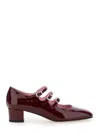Carel Paris High-heeled Mary Jane Shoes In Dark Brown