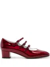 Carel Paris 'metallic Mary Jane K In Vernis Reflex Rouge
