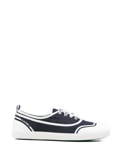 Carel Paris Denim Fabric Trainers In Blue