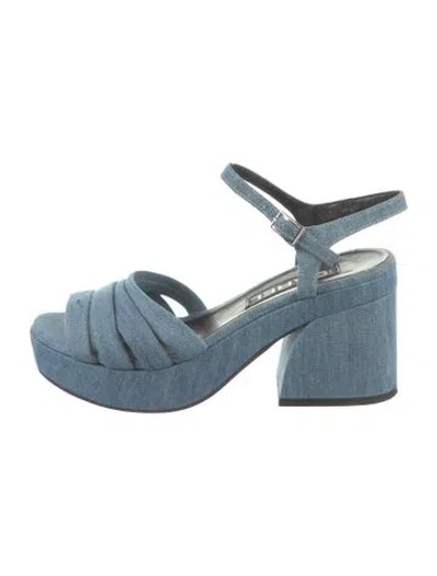 Pre-owned Carel Paris Denim Pumps In Blue