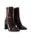 Carel Paris Donna Ankle Boots - Carel - Patent Leather - Brown/black In Brown