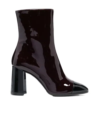 Carel Paris Donna Leather Boots In Black