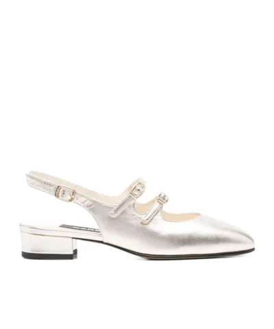 Carel Paris Double Strap Sandals In White
