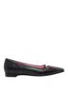 Carel Paris Emilie Leather Ballet Flats In Negro