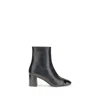 Carel Paris Esprit Leather Ankle Boots In Black
