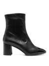 Carel Paris Esprit Leather Ankle Boots In Animal Print