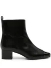 Carel Paris Estime 40mm Leather Ankle Boots In Black