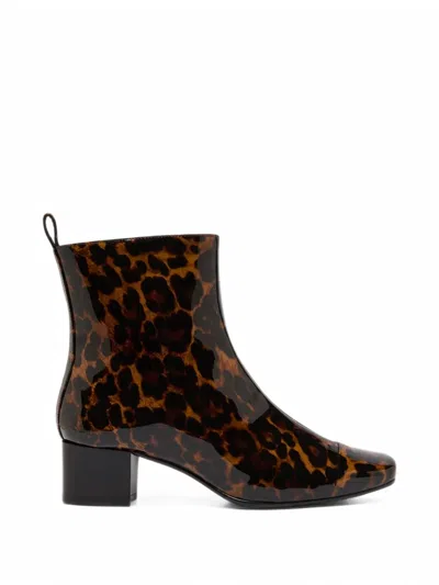 Carel Paris Estime Leopard-print Ankle Boots In Animal Print