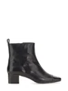 Carel Paris Estime 45mm Square-toe Boots In Black