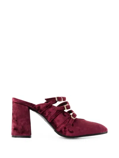Carel Paris Fatale Buckle-fastening Velvet Pumps In Pattern